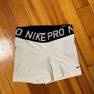 NWT White Nike Pros